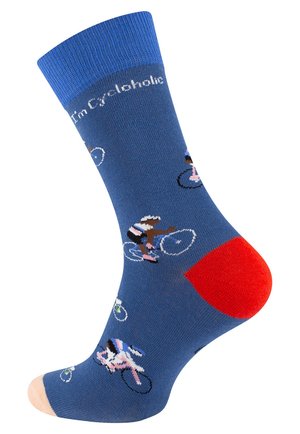 Vincent Creation BUNTE FUN  - Calze - fahrradblau