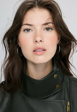 Stradivarius, SET OF 2 PLAIN HOOP EARRINGS - Øreringe - metallic grey