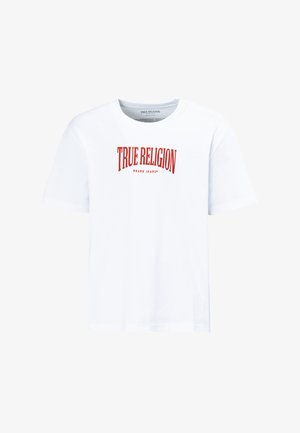 True Religion, - T-shirt z nadrukiem