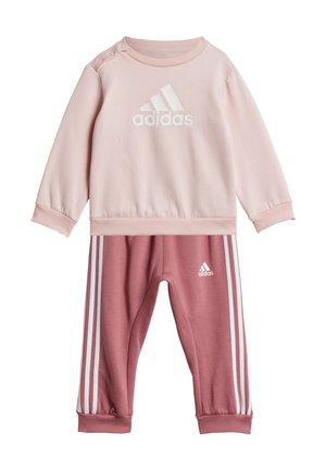 adidas Performance BADGE OF SPORT - Chándal - sandy pink/white