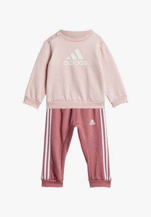 adidas Performance BADGE OF SPORT - Chándal - sandy pink/white