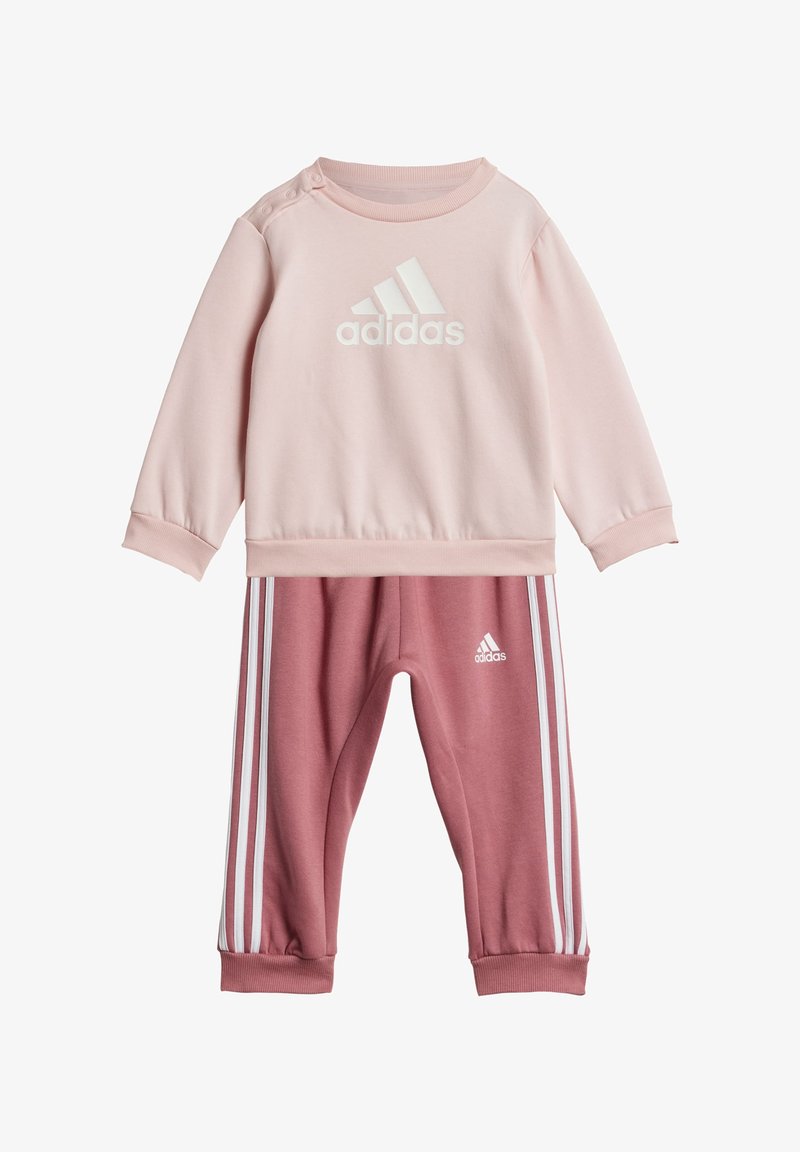 adidas Performance BADGE OF SPORT - Chándal - sandy pink/white
