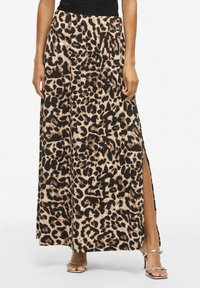VILA LEOA HIGH WAIST - Jupe longue - black