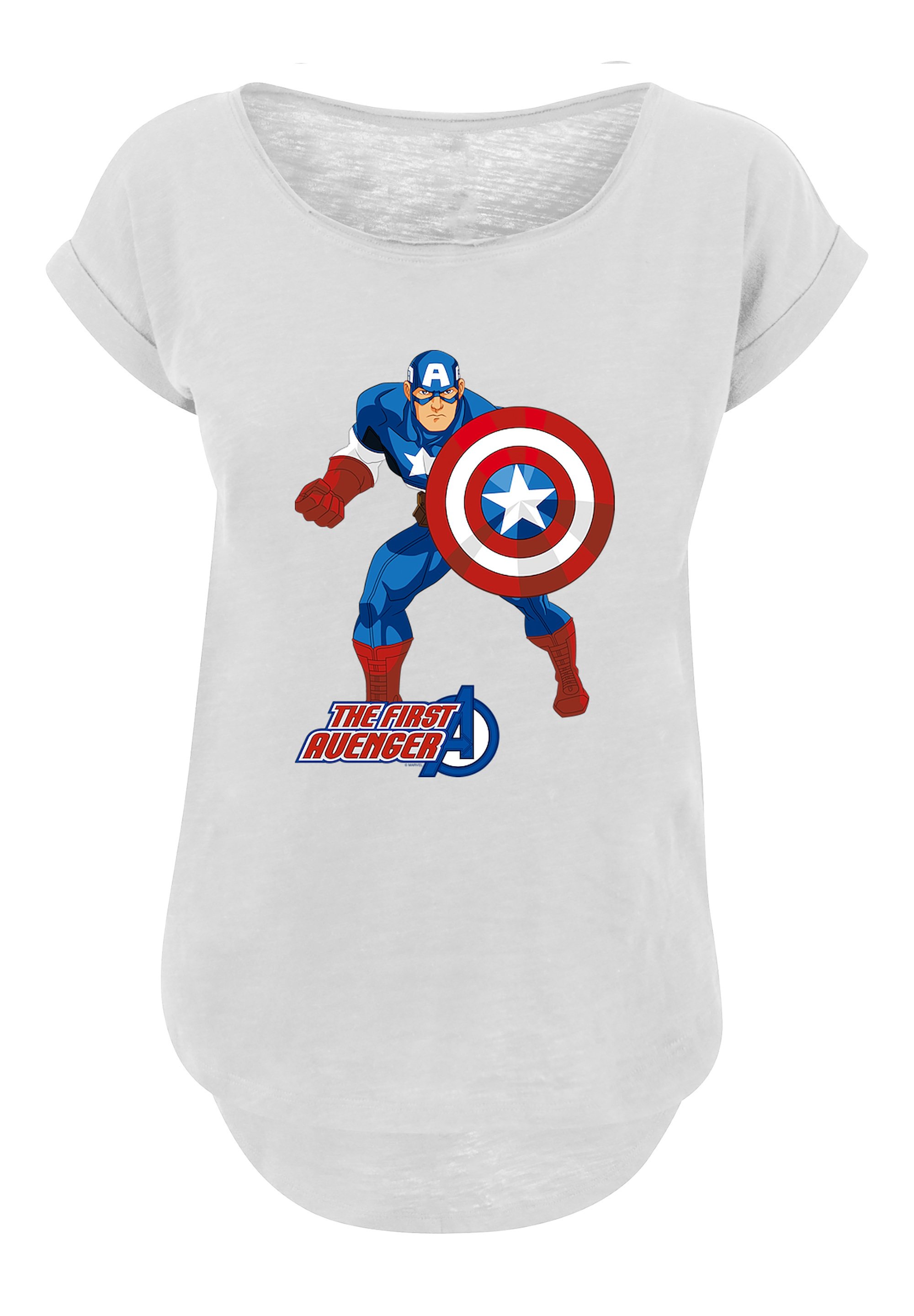Marvel Avengers Polera Capitan America Mujer Marvel Mujer Avengers
