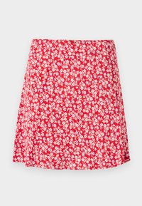 MINI SLIP SKIRT - Miniseelik - red