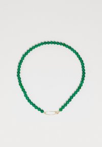 SAFETY PIN NECKLACE - Náhrdelník - green