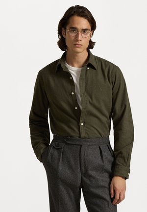 CUSTOM FIT BRUSHED FLANNEL SHIRT - Button down-skjorte - ranger green