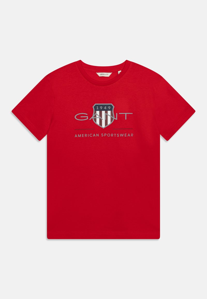 GANT - ARCHIVE SHIELD UNISEX - T-shirts med print - bright red, Forstørre