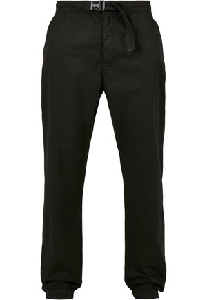 STRAIGHT LEG CHINO WITH BELT - Chinot - black