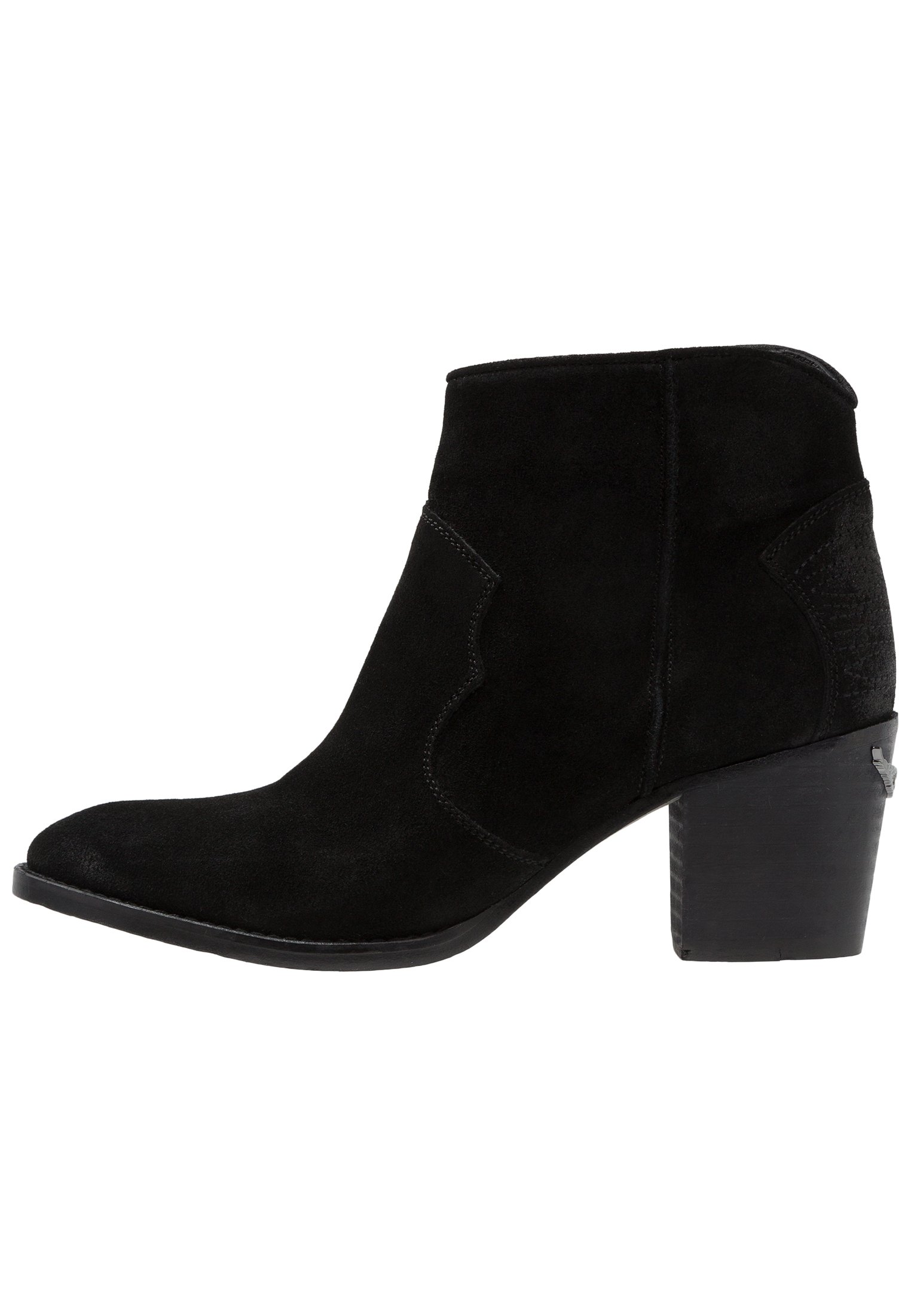 suede black booties