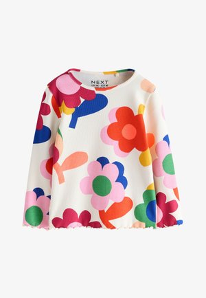 Next Langærmet T-shirt - pink rainbow flower