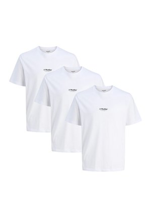 Jack & Jones 3ER PACK SOHO - T-shirts print - weiß