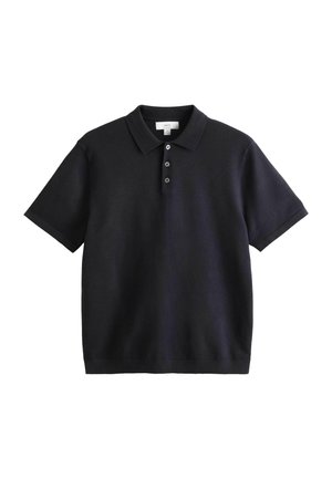 Next, REGULAR FIT - ESSENTIAL KNITTED SHORT SLEEVED POLO SHIRT - Polo shirt - navy blue