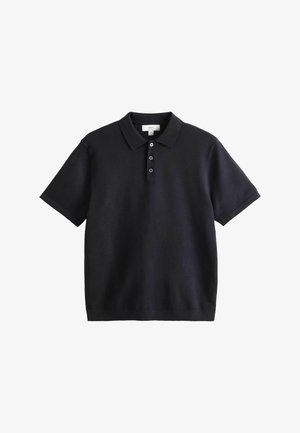 Next, REGULAR FIT - ESSENTIAL KNITTED SHORT SLEEVED POLO SHIRT - Polo shirt - navy blue