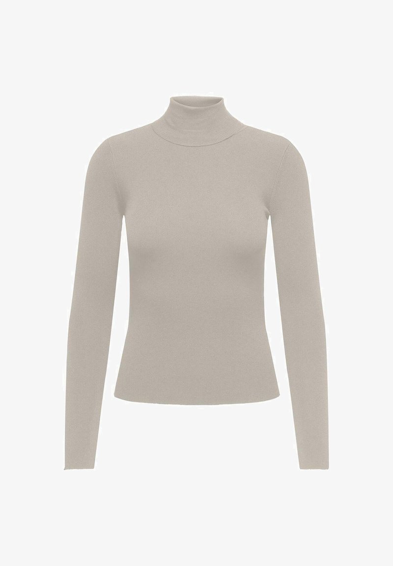 JDY CIRKELINE ROLL NECK - Trui - hellgrau