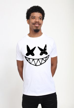Henry Tiger Marshmello GRIN - T-shirts print - white