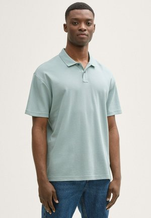 RELAXED FIT WAFFELSTRUKTUR - Polo shirt - light ice blue
