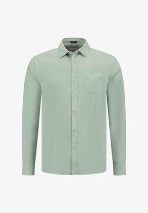 Hele rohelise pika varrukaga särk pehme kangaga. Omab teravat kraed, eesmist taskut ja sobivaid nuppe eest.