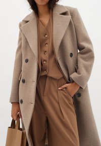 InWear THORA LAPEL - Klasický kabát - sandy grey melange