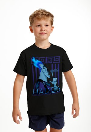 Henry Tiger, DISNEY VILLAINS HADES FINGER SMOKE - T-shirt print - black