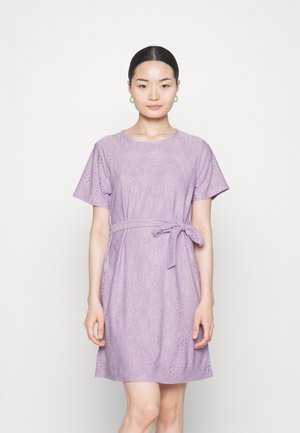 VILA Petite VIKAWA SHORT TIE BELT DRESS - Rochie din jerseu - pastel lilac