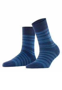 FALKE Sensitive Sunset Stripe - Calze - space blue