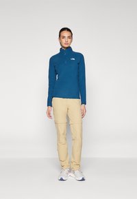 The North Face 100 GLACIER 1/4 ZIP - Flīsa džemperis - midnight petrol