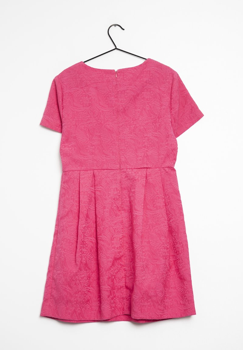 oliver bonas pink dress Pink Crinkle Velvet Mini Dress