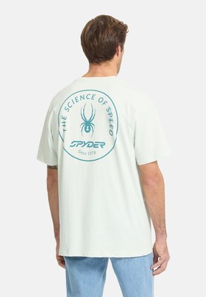 Spyder TEE SCIENCE OF SPEED - Print T-shirt - cloud blue