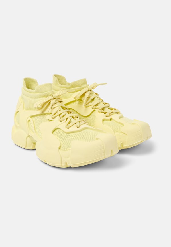 High-top trainers - pastel gelb3