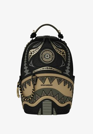 Sprayground, ZAINO AI WONDERLAND GOLD AND BLACK UNISEX - Zaino da viaggio - nero e gold