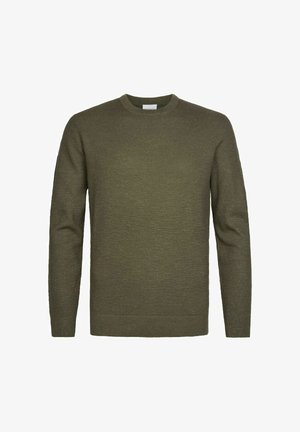PROFUOMO, THE STRUCTURE CREW-NECK - Jersey de punto - green