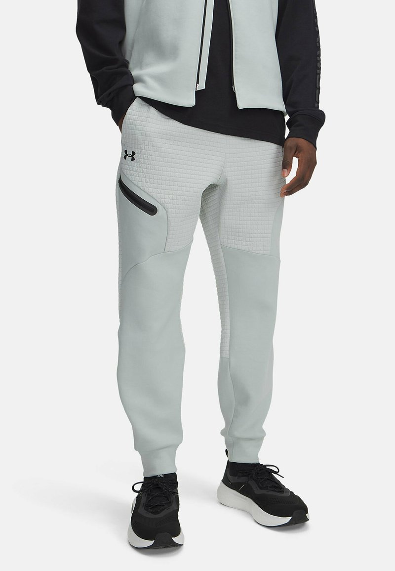 Under Armour UNSTOPPABLE FLEECE GRID - Treningo apatinė dalis - hydro green
