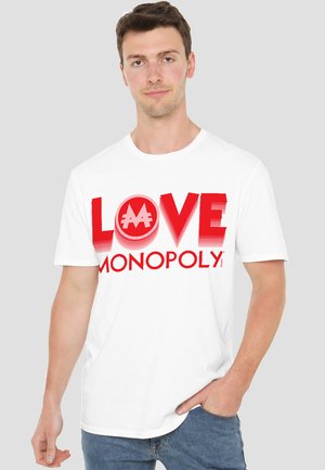 MONOPOLY VALENTINE'S DAY LOVE - Print T-shirt - white