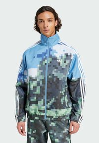 adidas Originals - MINECRAFT TRACKTOP - Športna jakna/jopica - hazy blue   magic lime   tribe green Miniaturna slika 1