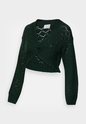 Strickpullover - dark green