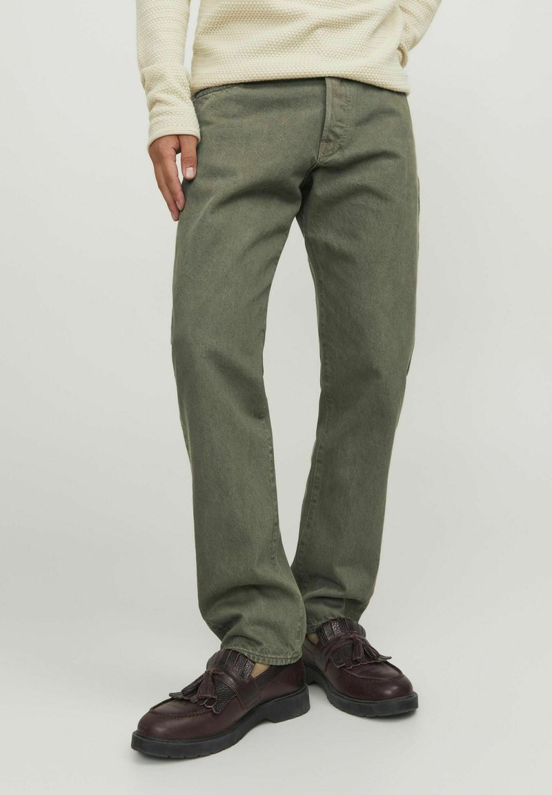Jack & Jones CHRIS - Široke kavbojke - ivy green