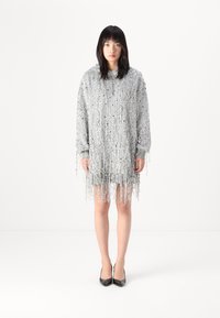 Elisabetta Franchi WOMENS DRESS - Koktailové šaty/večierkové šaty - silver/grigio