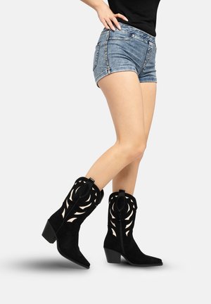 Cowboy- / bikerstøvlette - schwarz