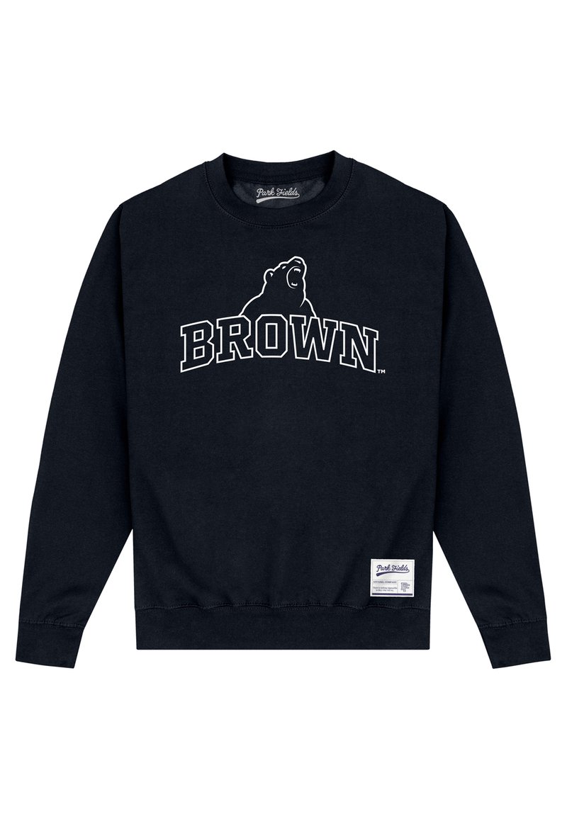 Henry Tiger BROWN UNIVERSITY BEAR OUTLINE - Felpa - black