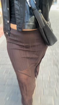 GAP SHEER - Jupe longue - terra brown