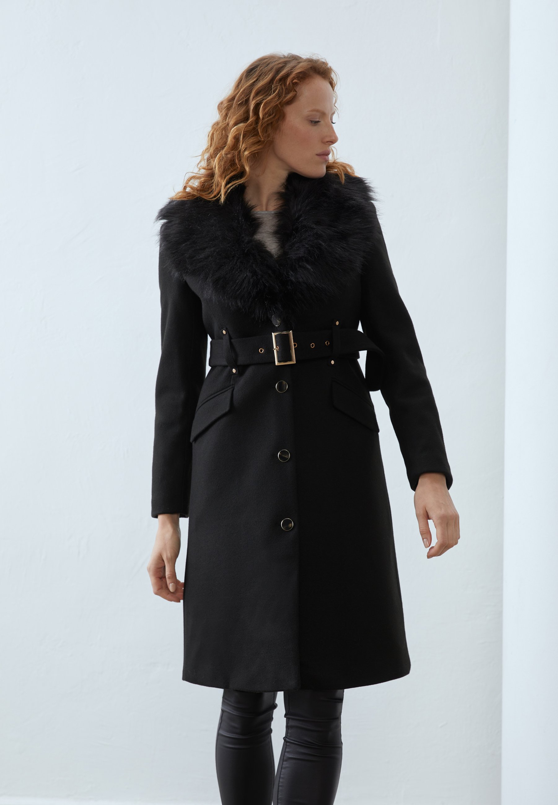 Anna Field Klassischer Mantel black/schwarz