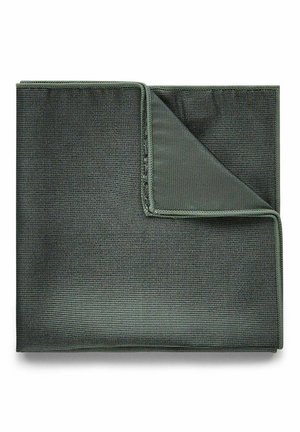 John Henric SOLID WOVEN RIBBED - Lommetørklæde - olive green