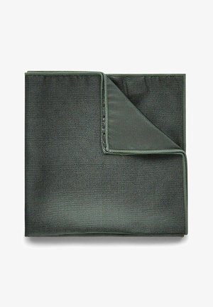 John Henric SOLID WOVEN RIBBED - Lommetørklæde - olive green