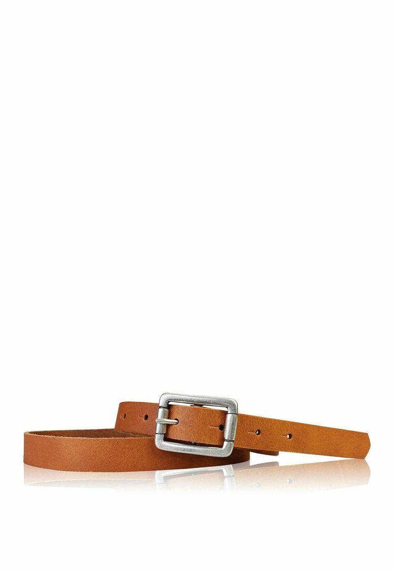 Damen Gürtel casual | Fronhofer SCHMALER MATTSILBERNE Gürtel cognac - OZ35494 Damen Gürtel casual | Fronhofer SCHMALER MATTSILBERNE Gürtel cognac - OZ35494
