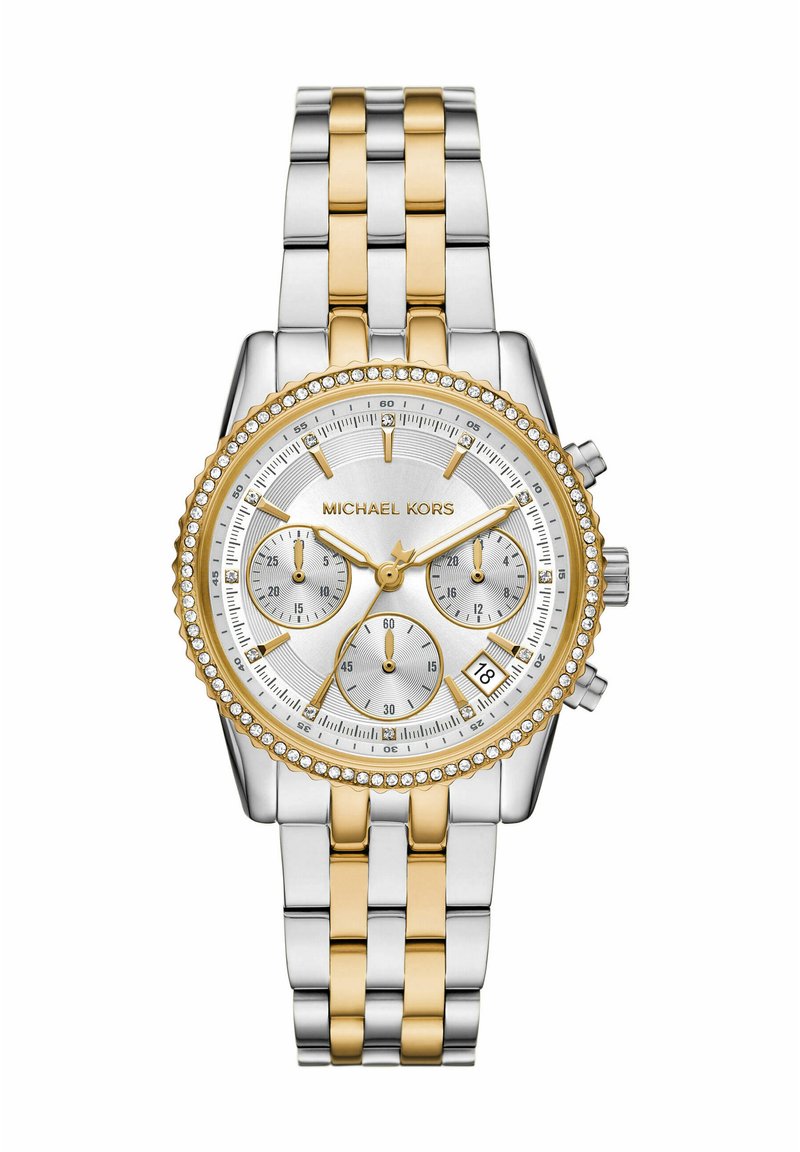 Michael Kors BYRANT - Cronógrafo - silver coloured and gold coloured