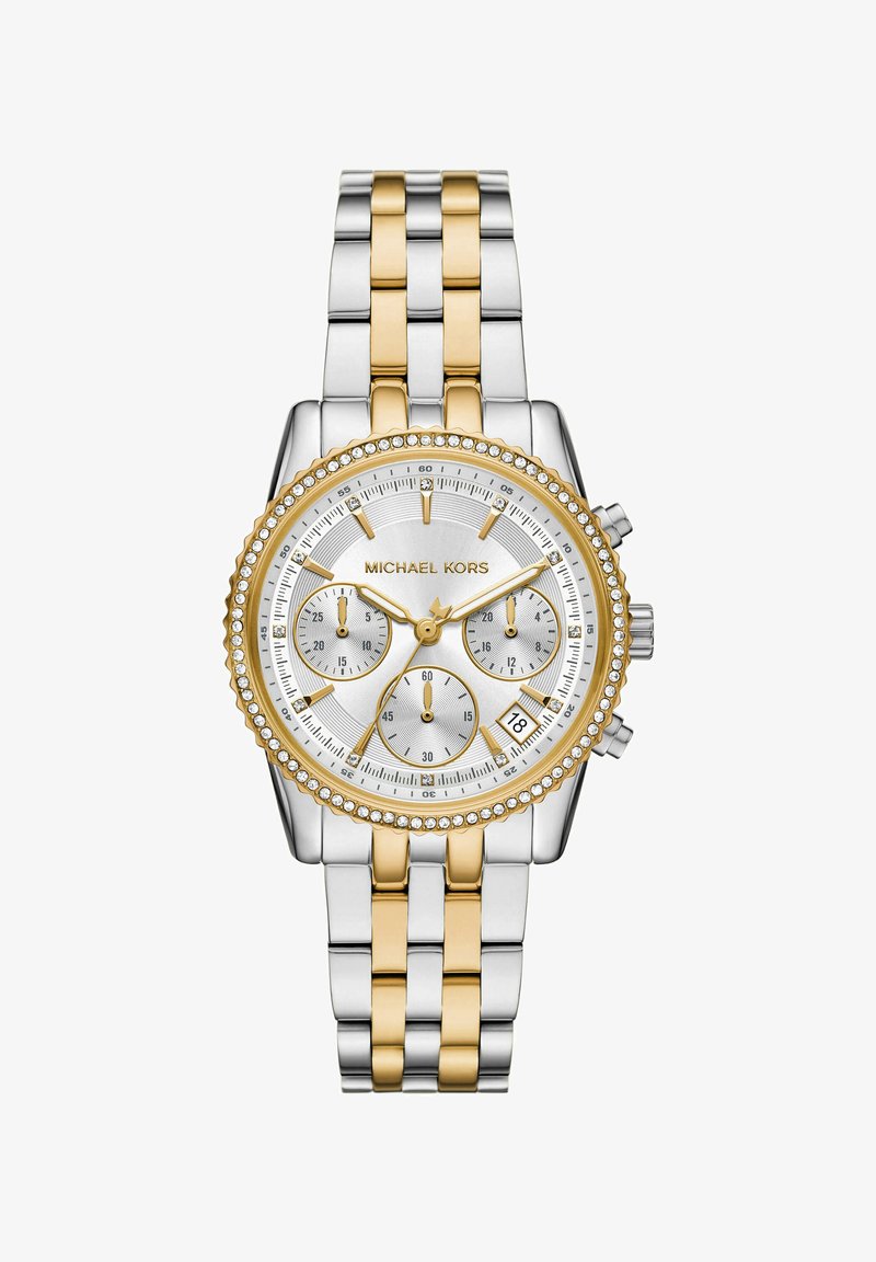 Michael Kors BYRANT - Cronógrafo - silver coloured and gold coloured