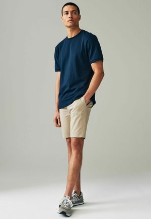 3 PACK SKINNY FIT STRETCH CHINO - Shorts - navy blue grey stone