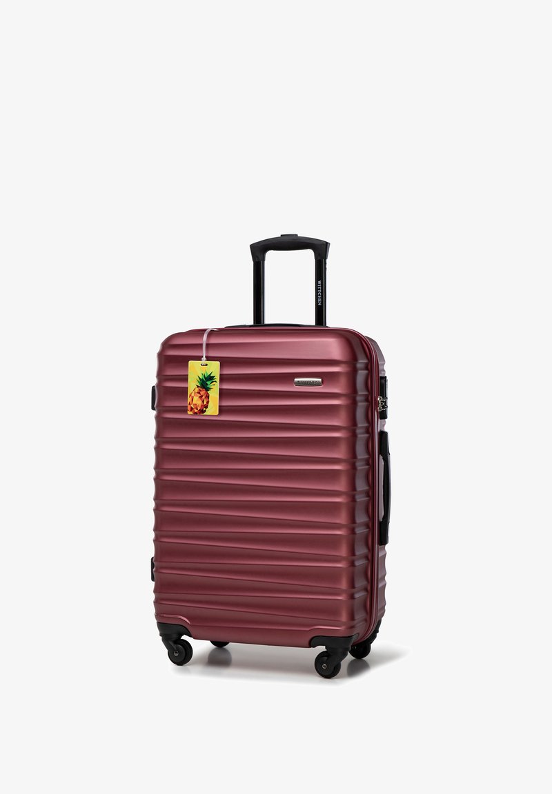 WITTCHEN MEDIUM SUITCASE WITH LUGGAGE TAG FROM ABS - Trolley - bordeaux