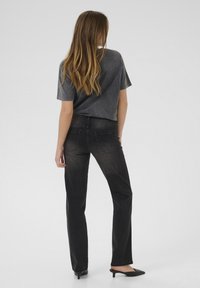 Kaffe MARIS REGULAR FIT  - Traperice ravnih nogavica - dark grey wash